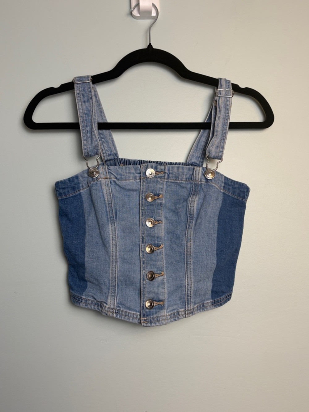 American Eagle Outfitters Women’s Small Corset Top Button Front Smocked Back